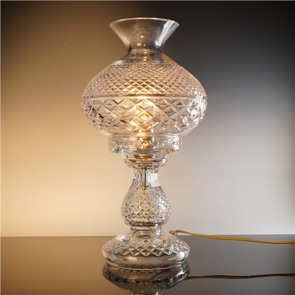 Waterford Inishmaan Crystal Electric Hurricane Lamp