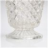 Image 2 : Anchor Hocking Wexford Pattern Clear Glass Footed Vase