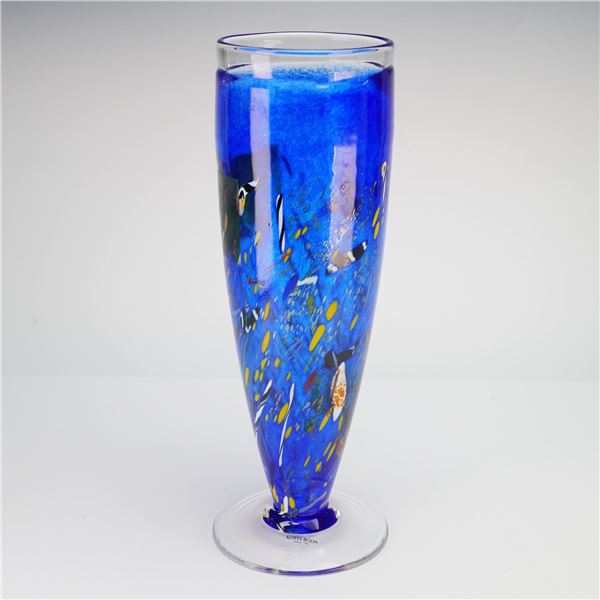 Kosta Boda Bertil Vallien Satellite Art Glass Vase