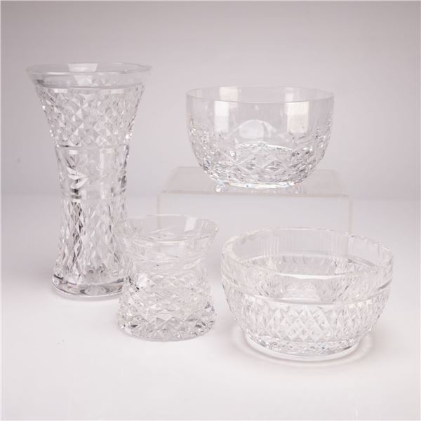 Waterford Crystal Glandore Pattern Four-Piece Grouping