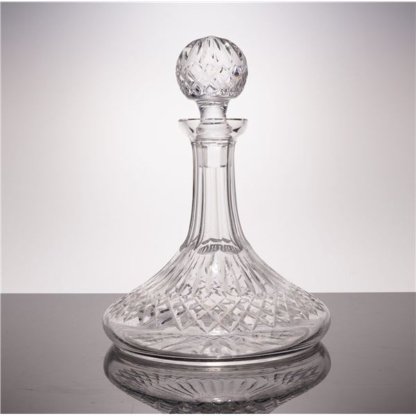 Waterford Crystal Lismore Ships Decanter with Stopper
