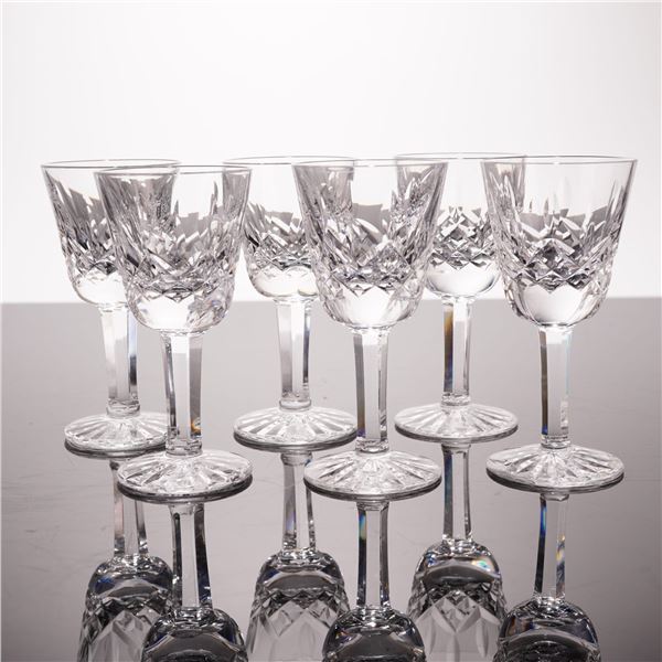 6pc Waterford Lismore Crystal Liqueur Glasses