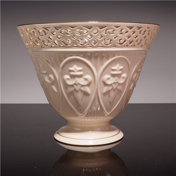 Lenox Matelasse Ivory Porcelain Centerpiece Bowl