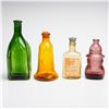 Image 2 : 4pc Collectible Colored Glass Bottles