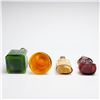 Image 3 : 4pc Collectible Colored Glass Bottles