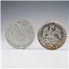 Image 1 : 2pc Mexico 8 Reales Silver Coins 1879 & 1897