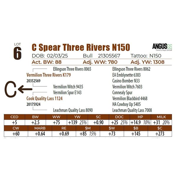 C Spear Three Rivers N150