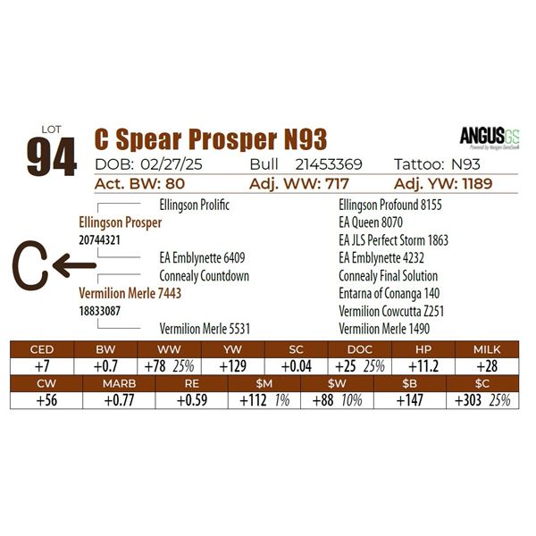C Spear Prosper N93