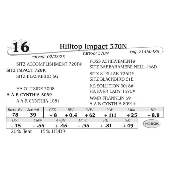 Hilltop Impact 370N