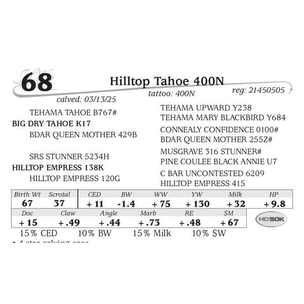 Hilltop Tahoe 400N