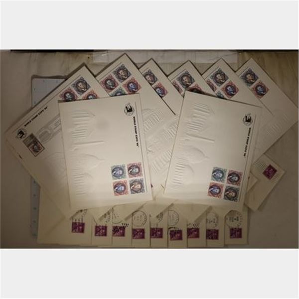 24 PIECES OF ABRAHAM LINCOLN POSTAL COMMEMORATIVES