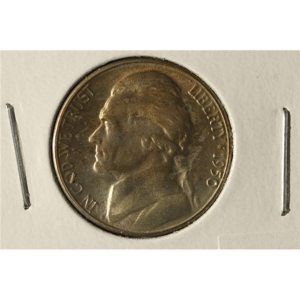 KEY DATE 1950-D JEFFERSON NICKEL AU