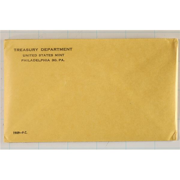 SEALED 1959 US SILVER PROOF SET (WITH ENVELOPE)