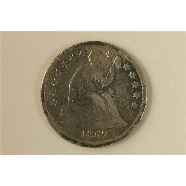 1857 SEATED LIBERTY HALF DIME