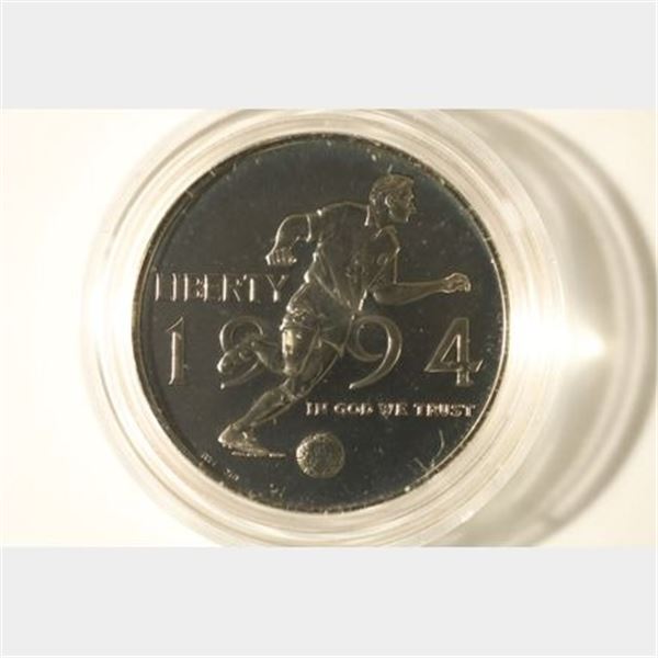 1994-P PROOF US SOCCER HALF DOLLAR IN HARD