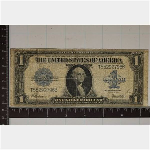 1923 LARGE SIZE US $1 SILVER CERTIFICATE BLUE SEAL