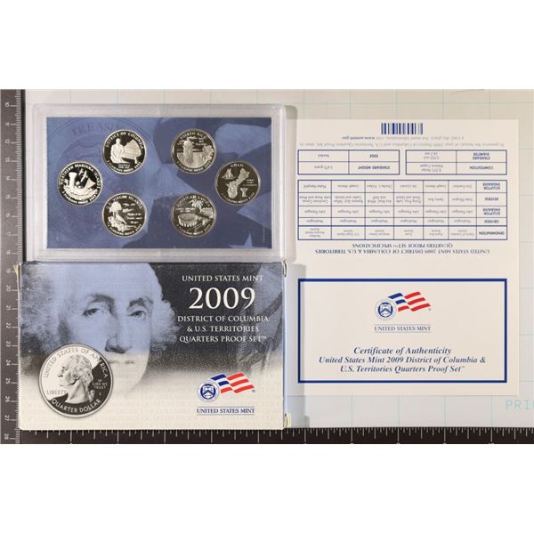 2009 US 50 STATE QUARTERS PROOF SET WITH CERT