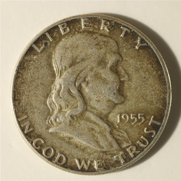 1955 SILVER FRANKLIN HALF DOLLAR