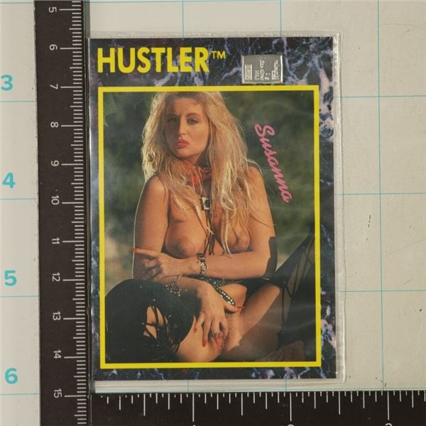 HUSTLER TRADING CARD WITH .999 SILVER VALCAMBI BAR