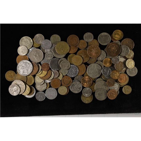 17.15 TROY OZ. OF ASSORTED FOREIGN COINS.