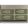 Image 2 : 3-1935-D & 1935-G US $1 SILVER CERTIFICATES CRISP