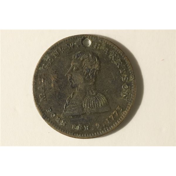 1840 GENERAL W. HARRISON CAMPAIGN TOKEN HERO
