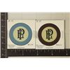 Image 1 : 2 CLAY 1930 PLAYA ENSENADA MONOGRAMMED INLAY