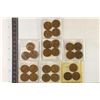Image 1 : 26 ERROR LINCOLN WHEAT CENTS: 8-1954-S (BIE)