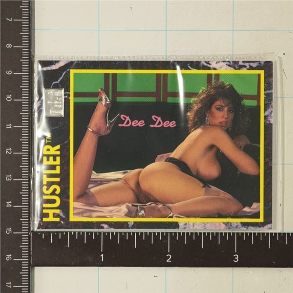 HUSTLER TRADING CARD WITH .999 SILVER VALCAMBI BAR
