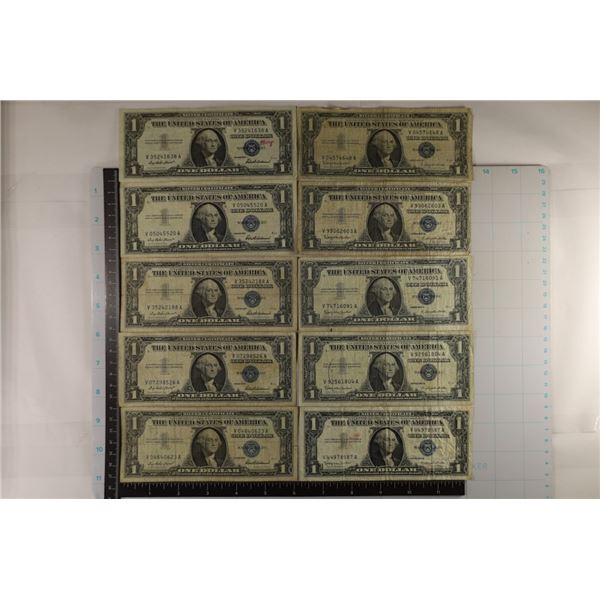 5-1957 & 5-1957-B US $1 SILVER CERTIFICATES EACH