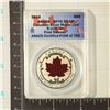 Image 1 : 2015 CANADA REVERSE PF $5 MAPLE LEAF ANACS RP70