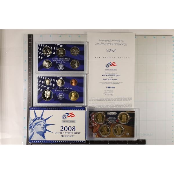 2008 US PROOF SET (WITH BOX) 14 PIECES IN BOX