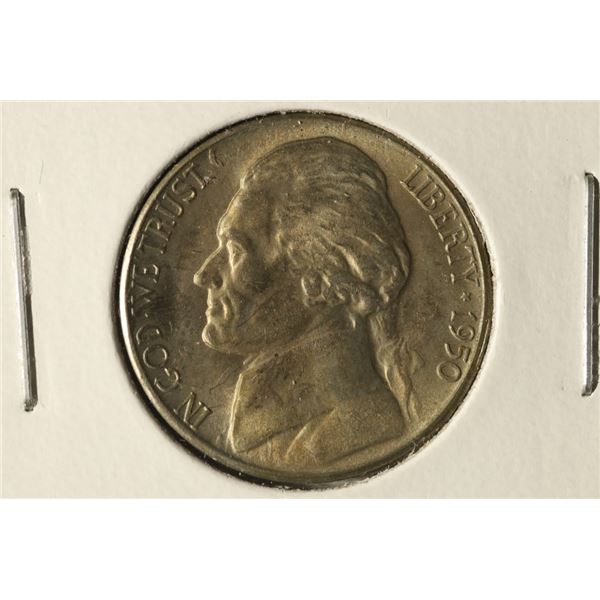 1950-D KEY DATE JEFFERSON NICKEL UNC