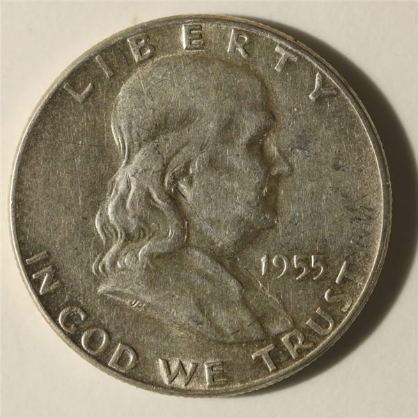 1955 SILVER FRANKLIN HALF DOLLAR