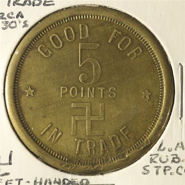 GOOD FOR 5 POINTS IN TRADE WITH REV. SWASTIKA