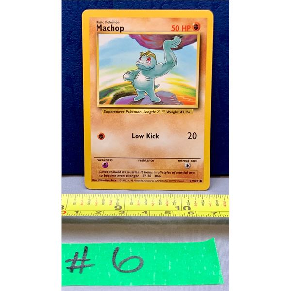 Pokemon 1999 Vintage Base Set Machop Card