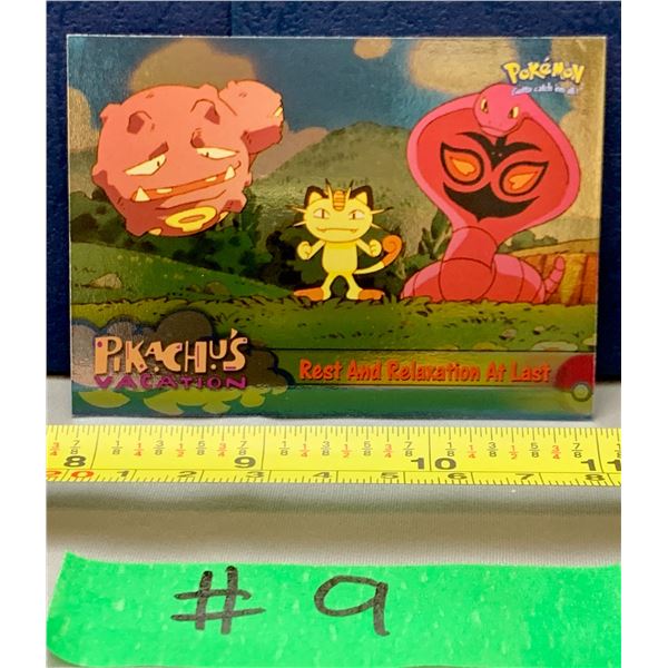 Pokemon Vintage 2000 Topps Chrome Meowth Rest & Relaxation Card