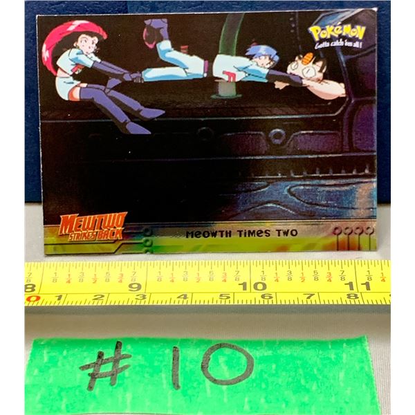 Pokemon Vintage 2000 Topps Chrome Meowth Times Two Rare Card
