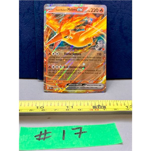 Pokemon Team Rockets Moltres EX #031/182 Holo 1/2 Art Card Mint!