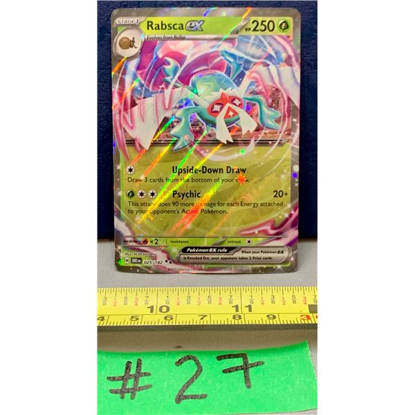 Pokemon Rabsca EX #025/182 1/2 Art Holo Card MINT!
