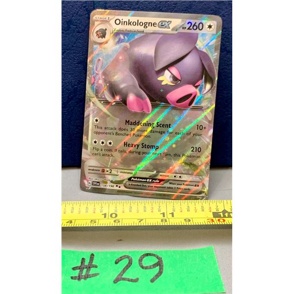Pokemon Oinkologne EX #158/198 1/2 Art Holo Card MINT!