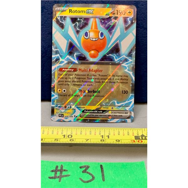 Pokemon Rotom EX #029/094 1/2 Art Holo Card MINT!