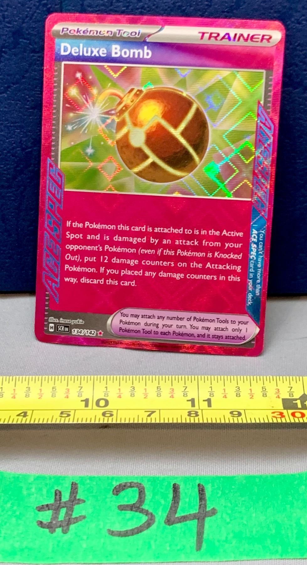 Pokemon Deluxe Bomb Red Holo Trainer Ultra-Rare #134/142 Card Mint ...