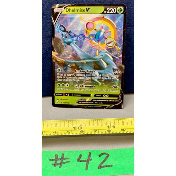 Pokemon Dhelmise V #009/072 FULL Art Holo Card MINT!