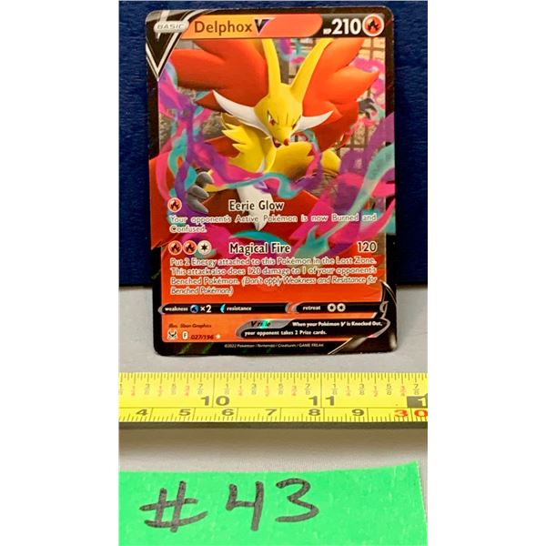 Pokemon Delphox V #027/196 FULL Art Holo Card MINT!