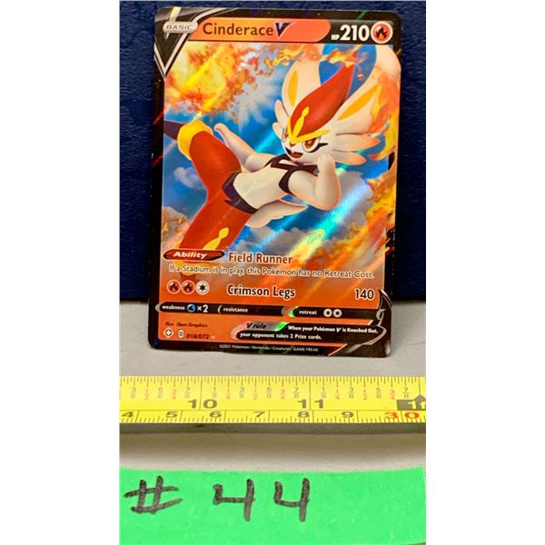 Pokemon Cinderace V #018/072 FULL Art Holo Card MINT!