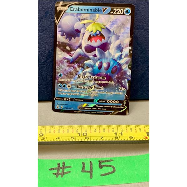 Pokemon Crabominable V #076/265 FULL Art Holo Card MINT!