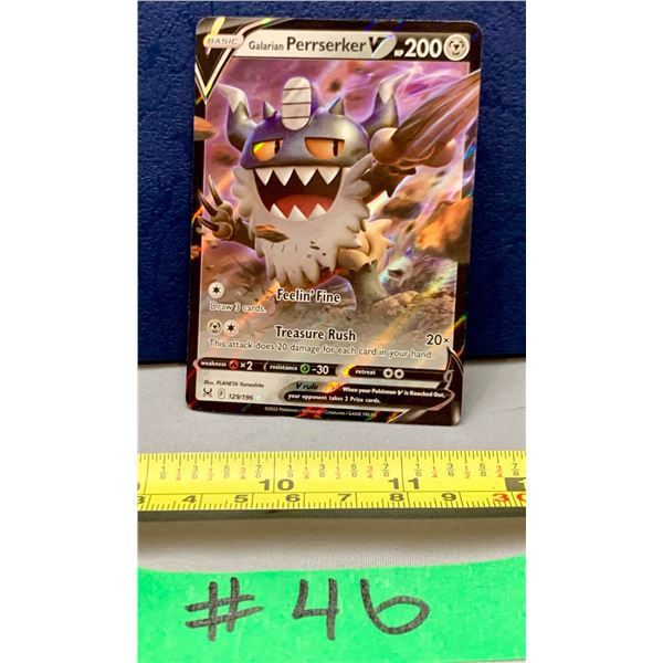 Pokemon Perrserker V #129/197 FULL Art Holo Card MINT!