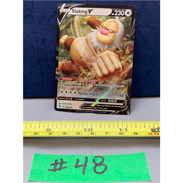 Pokemon Slaking V #058/078 FULL Art Holo Card MINT!