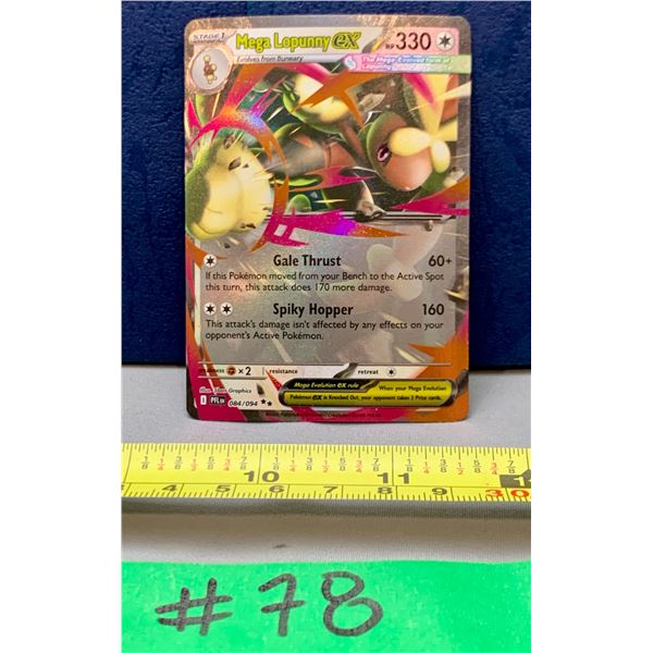 Pokemon MEGA Lopunny EX #084/094 1/2 Art Holo Card MINT!
